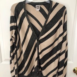 Animal striped cardigan from Anne Klein
